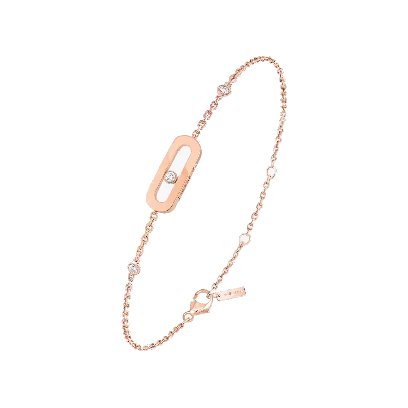 Messika Pulseira Ouro Rosa Move Uno com Diamantes MEK.01.PU.10051.PG