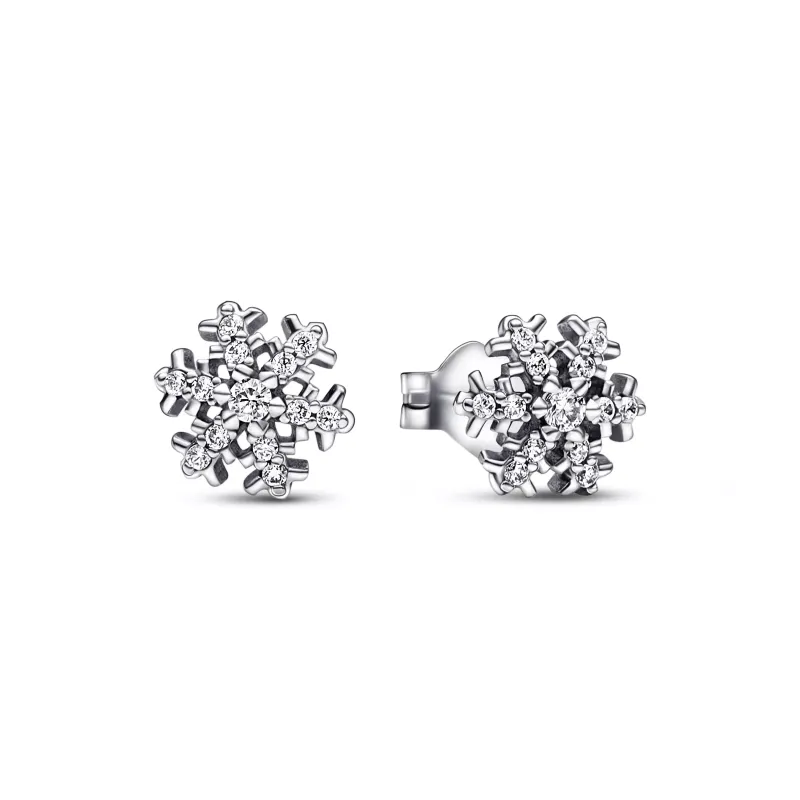 Pandora Sparkling Snowflake Stud Earrings 292370C01