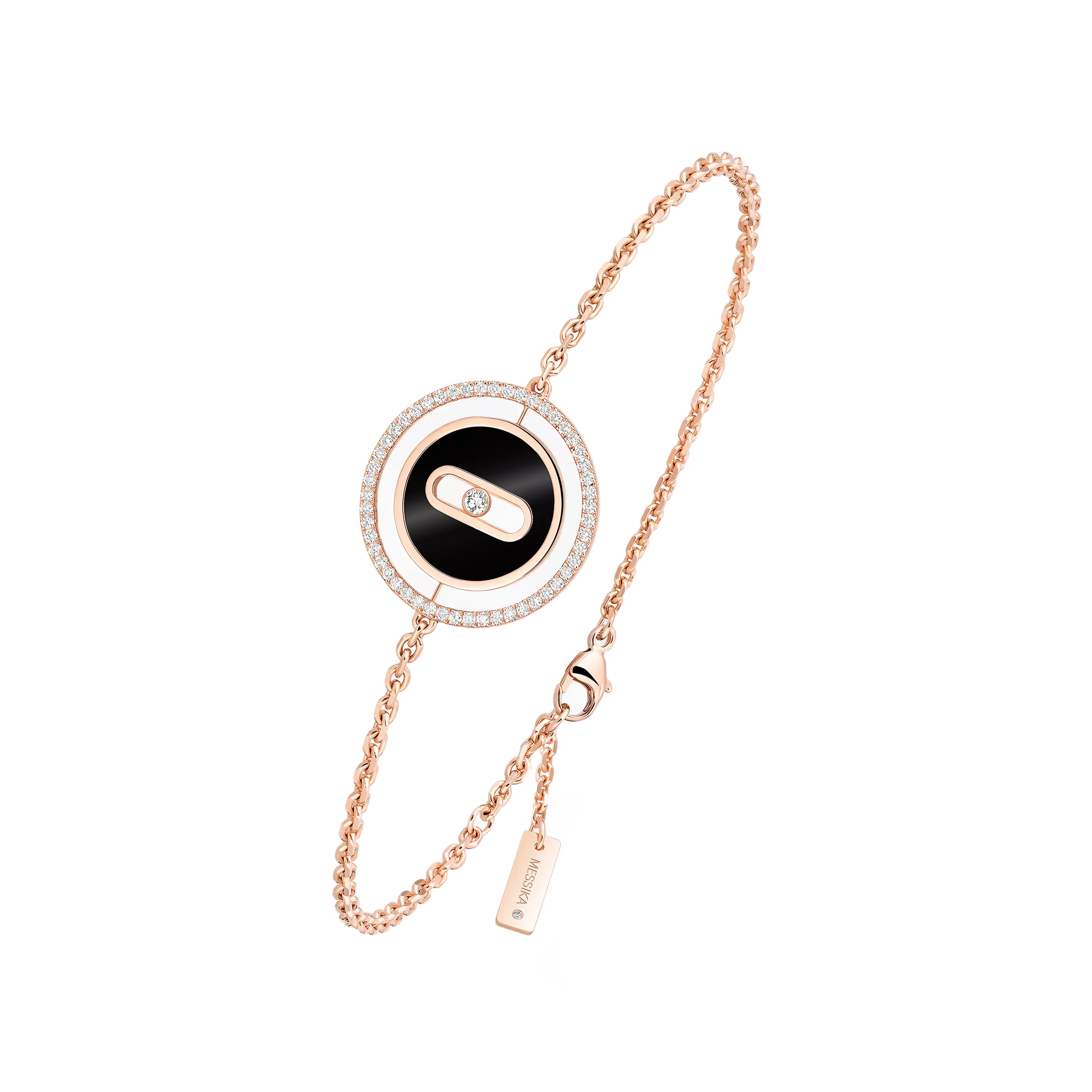 Pulseira Lucky Move Color Onyx com Diamantes