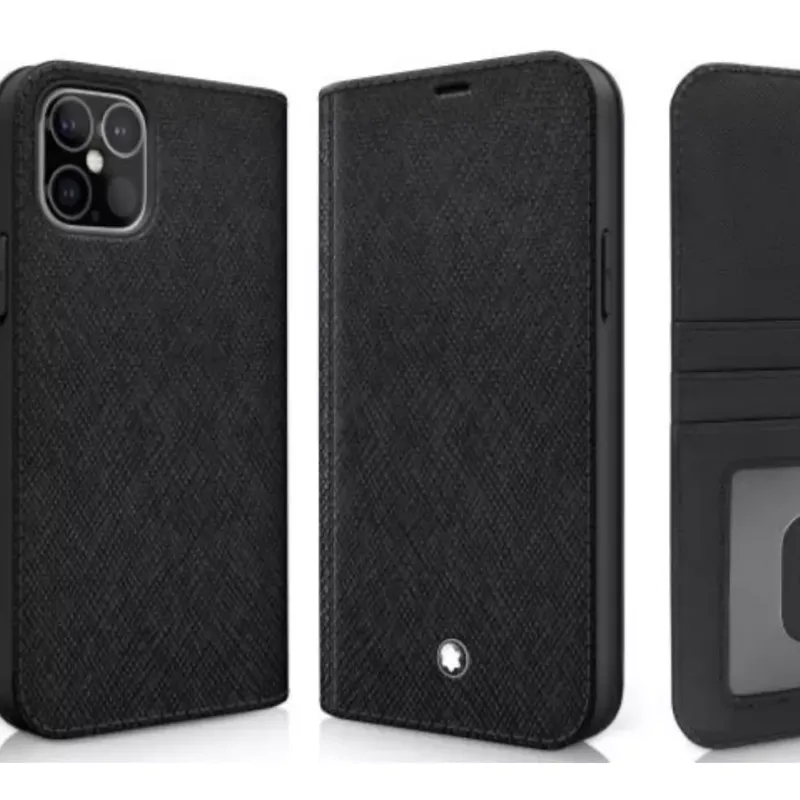 Montblanc Capa Flipside iPhone 12 e 12 Pro Preta 128651