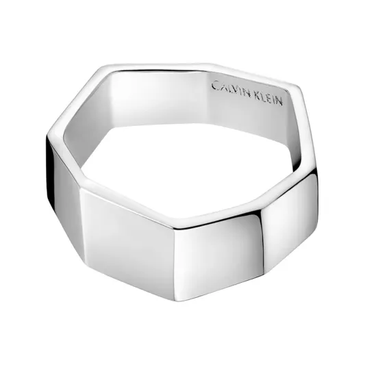 Calvin Klein Ring Origami Sil Rhod                                        KJATMR000108