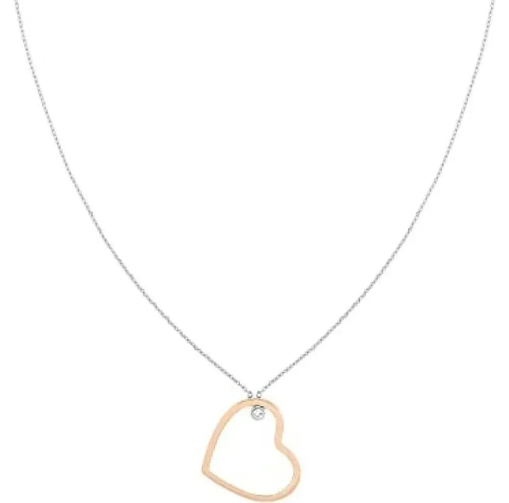 THJ Colar Minimal Hearts BICOLOR