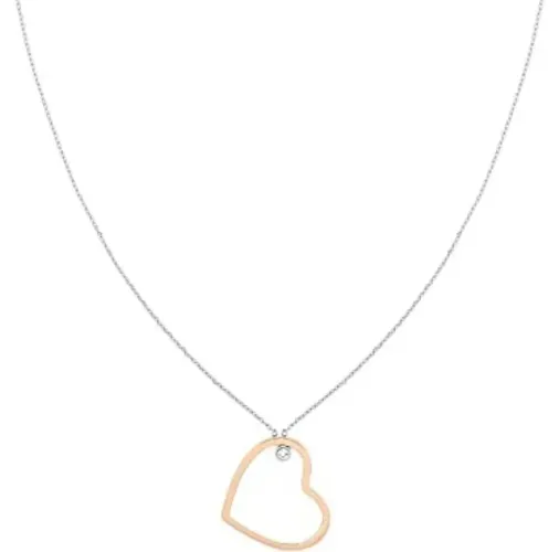 THJ Colar Minimal Hearts BICOLOR
