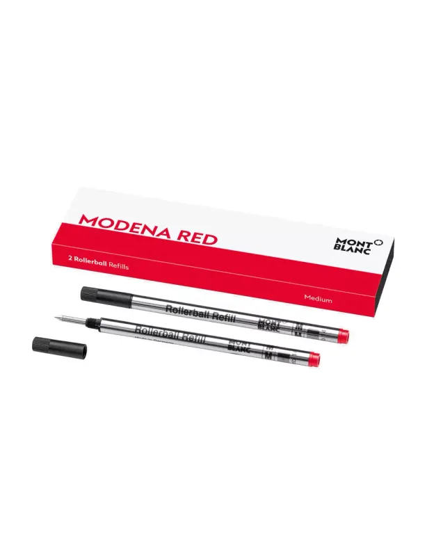 Montblanc 2 Recargas Rollerball Medium, Modena Red 128234