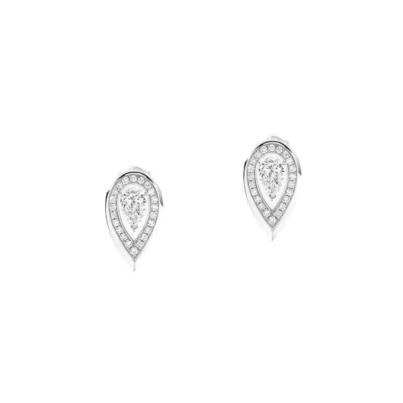 Messika Brincos de Diamante em Ouro Branco BR.12809.WG