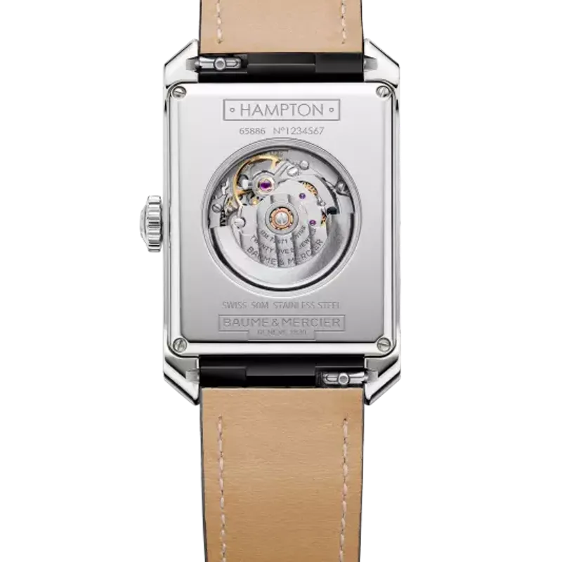 Baume & Mercier HAMPTON MEDIUM AUT ESFERA BLANCA PIEL M0A10522