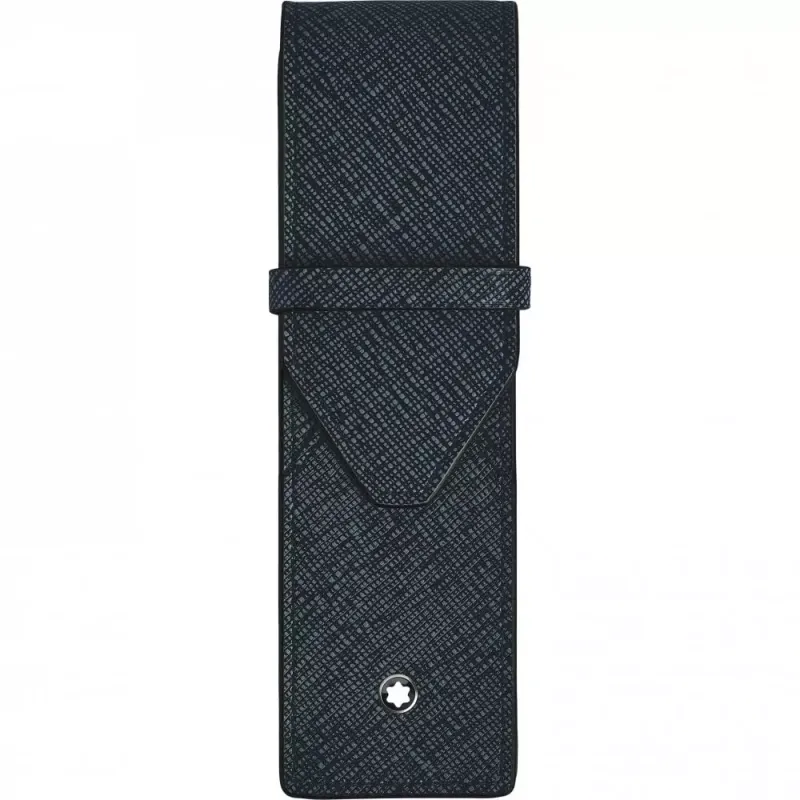 Montblanc 2 Pen Pouch Sartorial Tweed Blue 220354