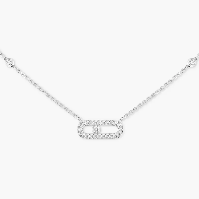 Messika Classique White Gold Necklace with Diamonds MEK.01.FI.04708.WG