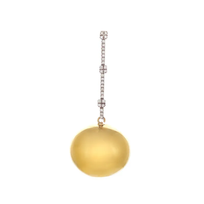 Marcolino Brinco Ouro Amarelo com Diamantes PRG0867B