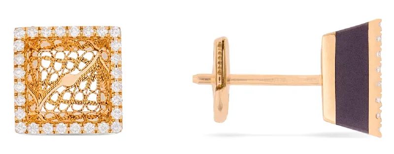 Eleutério Par de Brincos Eleutério Ouro Amarelo, AU750, 4,10Gr. BROA0268