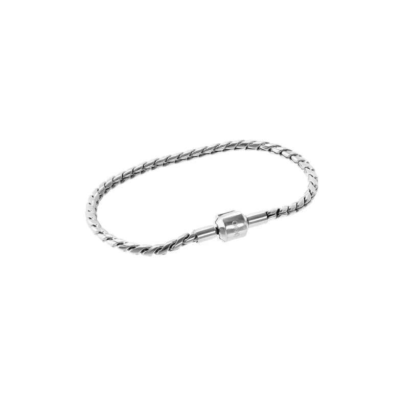 One Pulseira Energy Master Twisted Silver OJBMT01S