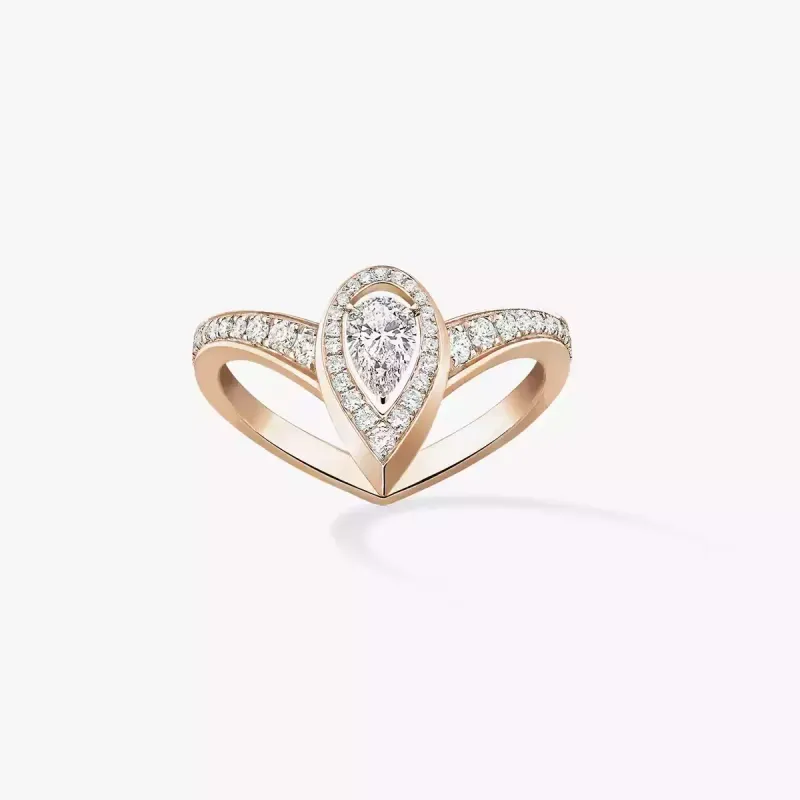 Messika Anel de Diamante em Ouro Rosa AN.12086.PG.55