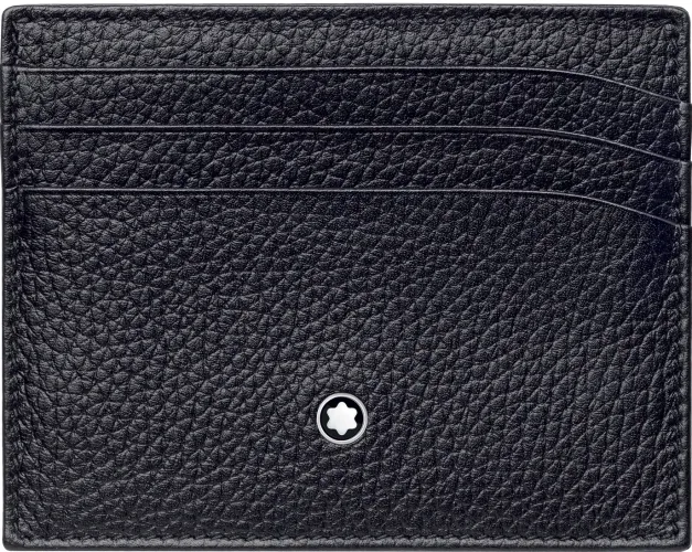 Image Leather-Meisterstuck Soft Grain Pocket Holder 6Cc Black