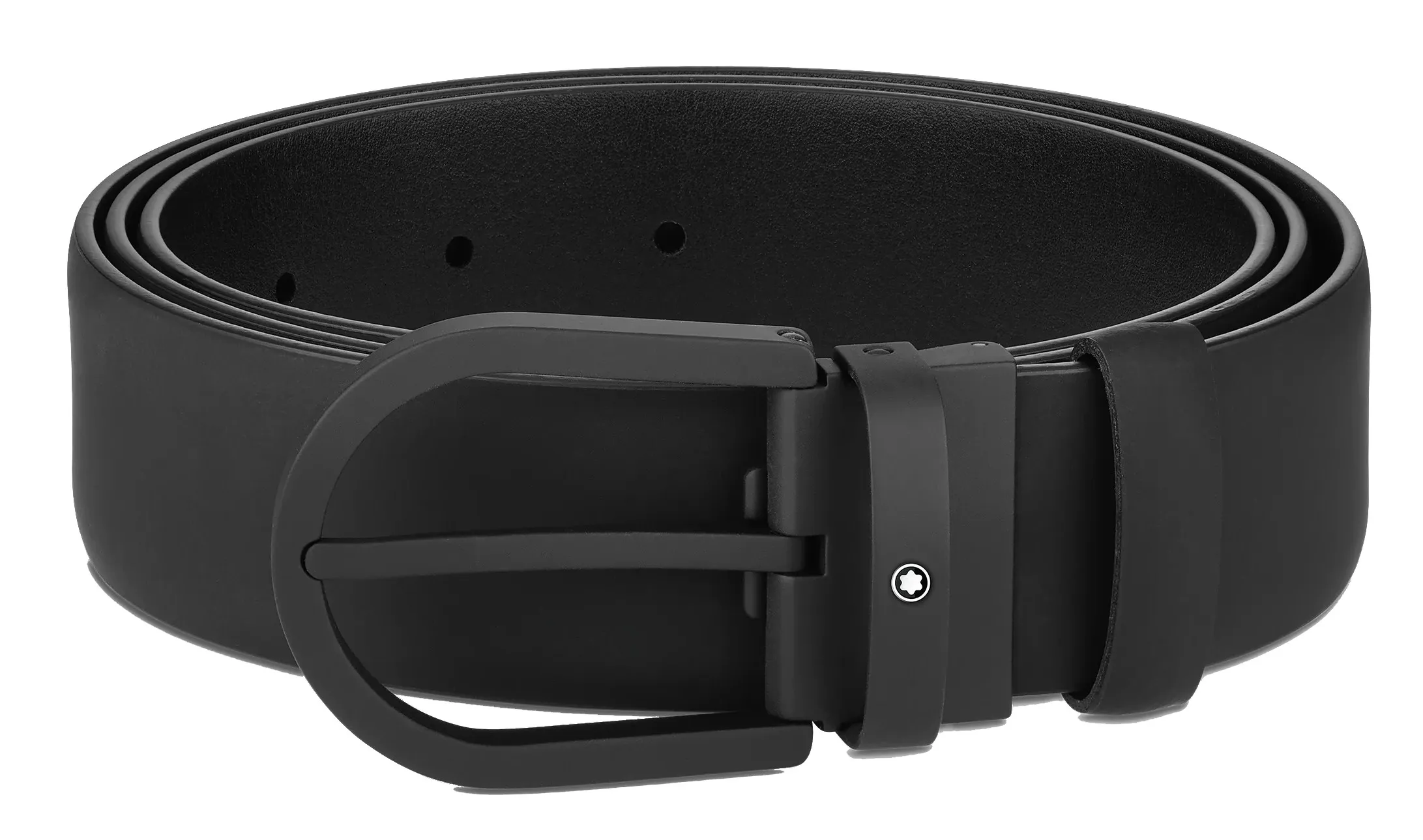 Cinto Preto 35 mm em Pele