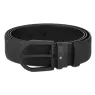 Horseshoe buckle black 35 mm leather belt 129431