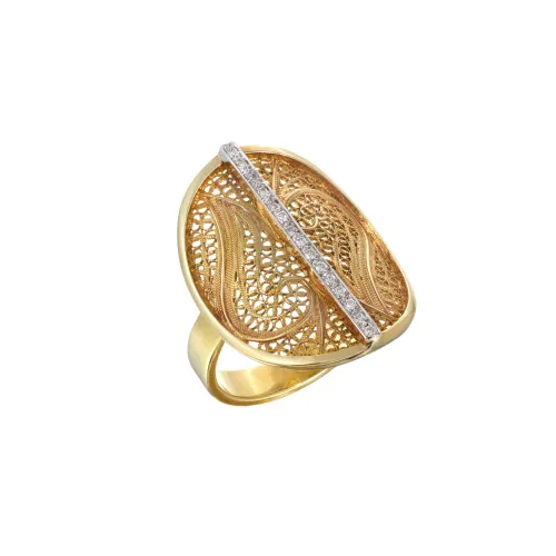 Anel Deco Feligree