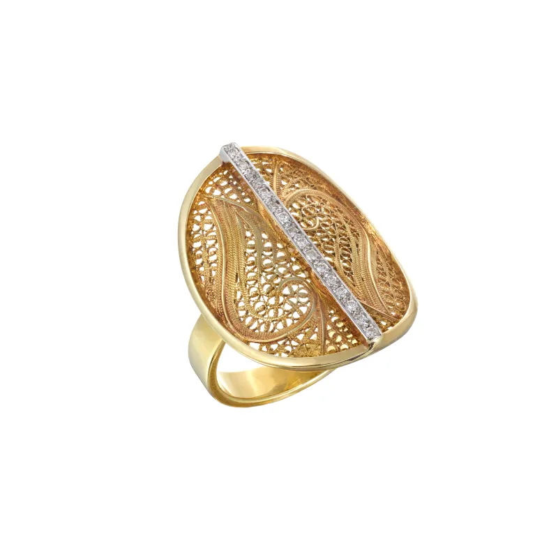 Eleutério Deco Feligree Ring ANOA0045