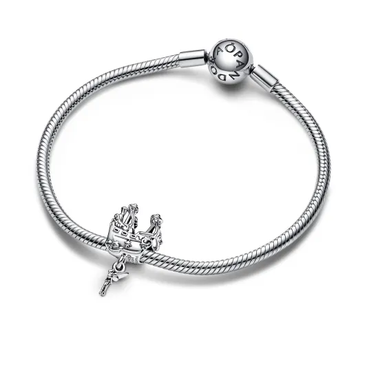 Pandora Disney Tinkerbell Hooks ship sterling silver charm 792521C00