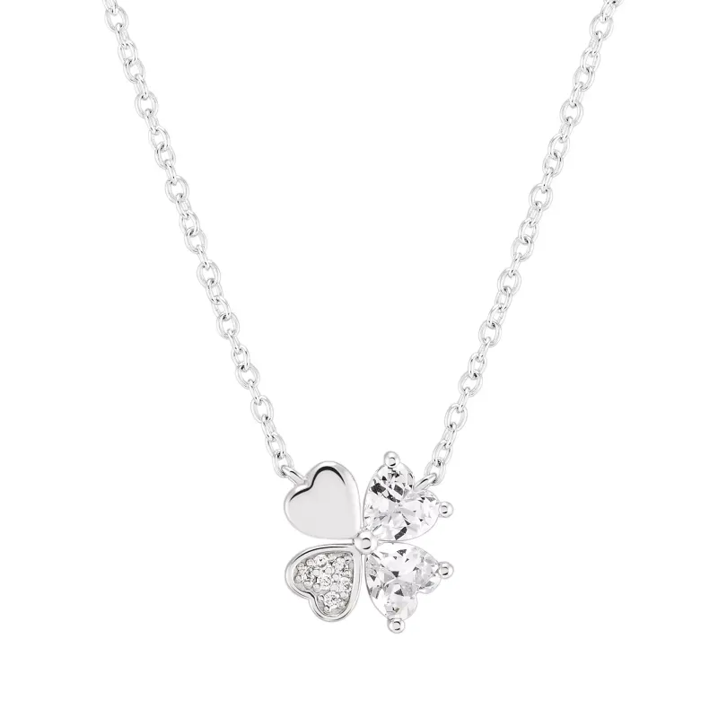Unike Classy Clover Silver Necklace UK.CL.1204.0228