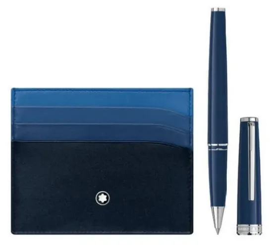 Set Rollerball PIX Blue & Meisterstuck pocket 6cc Navy
