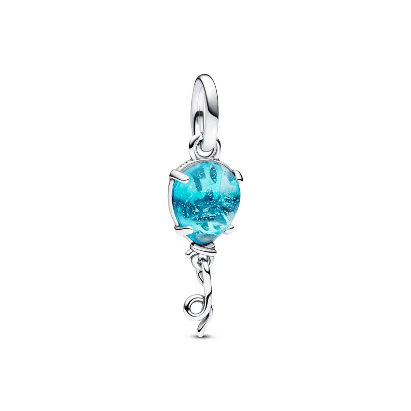 Pandora Conta Pendente Balão Vidro Murano Azul 792792C01