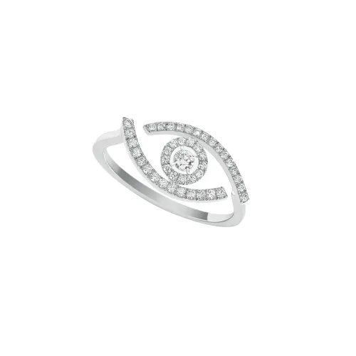 Imagem Anel Lucky Eye Ouro Branco com Diamantes