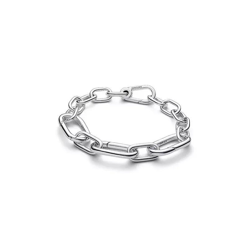 Pandora Sterling silver link bracelet with 3 large openable links 593854C00-3