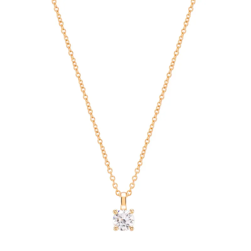 Unike COLAR UNIKE SOLITAIRE GOLD UK.CL.1204.0258