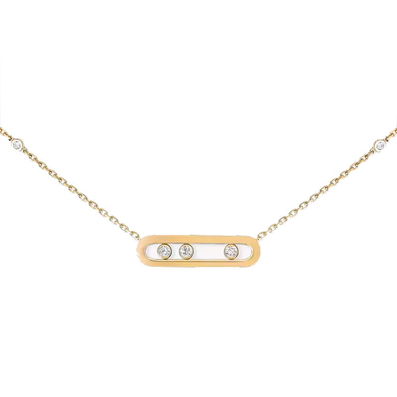 Messika Fio Baby Move Classique Ouro Amarelo com Diamantes MEK.01.FI.04323.YG