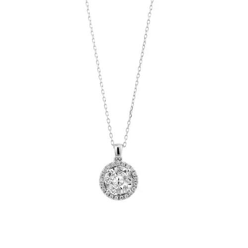 Colar Ouro Branco com Diamantes