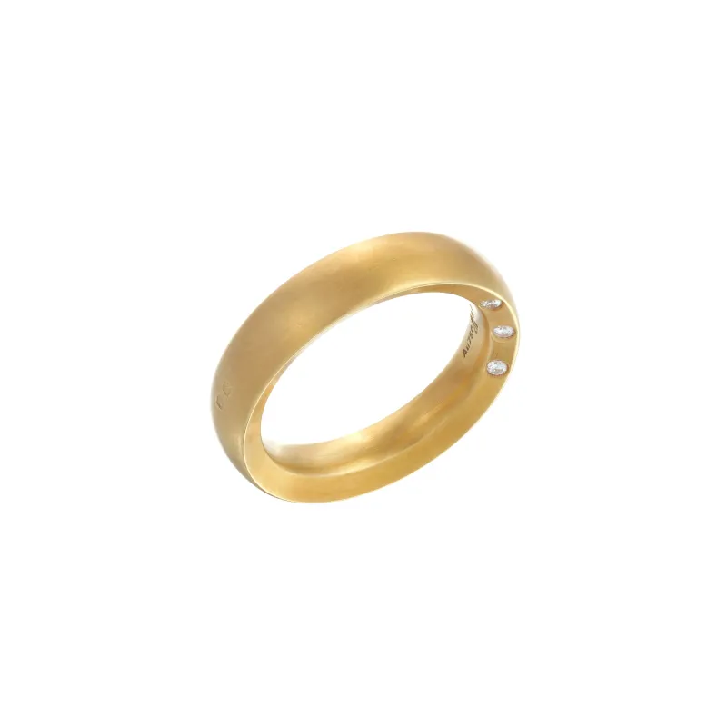 Marcolino Aliança Christian Bauer Ouro Amarelo com Diamantes 243491-0301B1