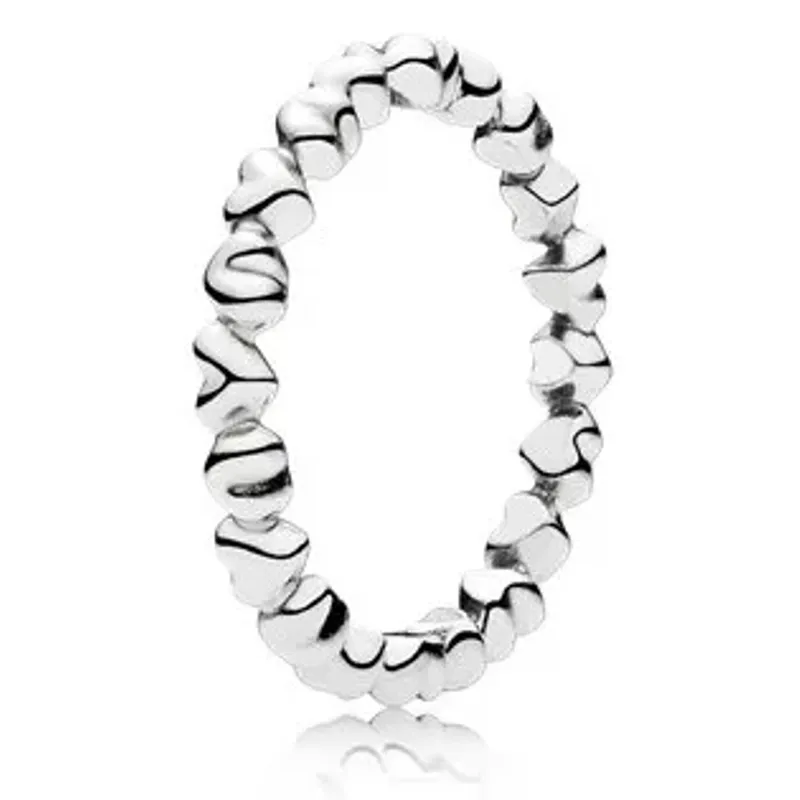 Pandora ANEL DE PRATA C/CORACAO VALENT 190837-54