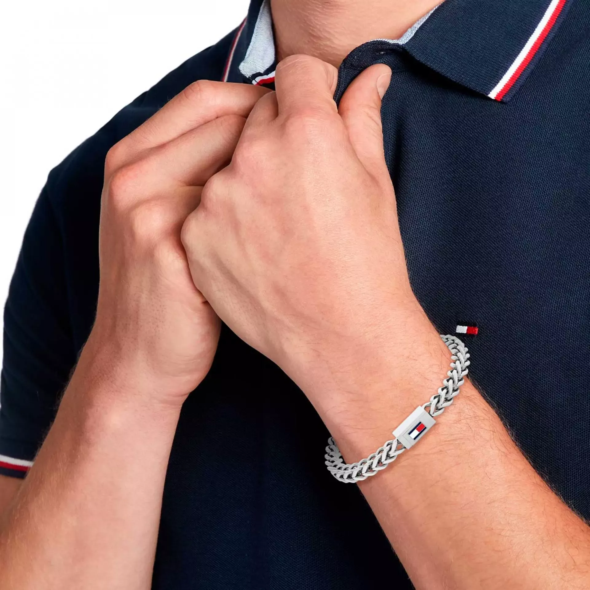 Image THJ MEN BRAIDED METAL PULSEIRA SS - S