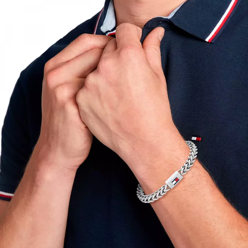 Tommy Hilfiger THJ MEN BRAIDED METAL PULSEIRA SS 2790647