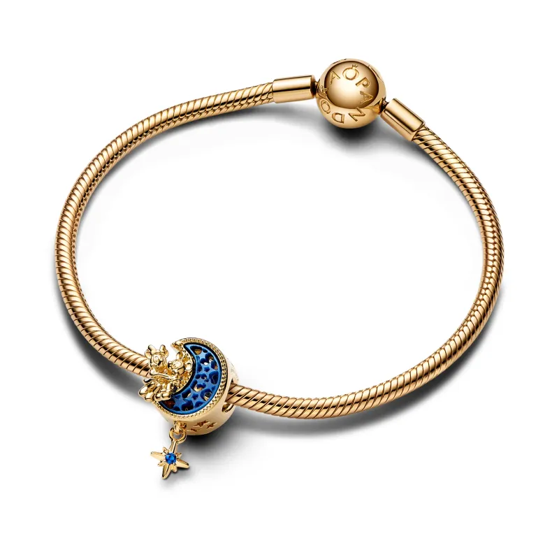 Pandora Conta Lua Crescente Mickey e Minnie Disney 762956C01