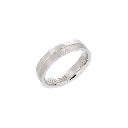 Aliança Ouro Branco com Diamantes
