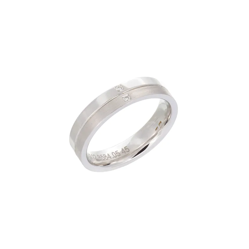 Meister White Gold Ring with Diamonds 112.8584.05