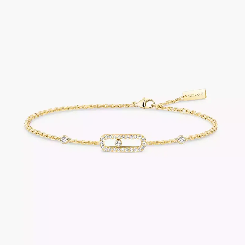 Messika Yellow Gold Diamond Bracelet Move Uno MEK.01.PU.04706.YG