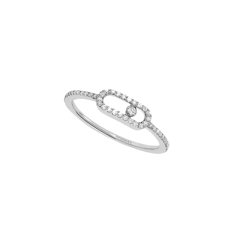 Messika Anel Move Classique Ouro Branco com Diamantes MEK01AN05630WG54