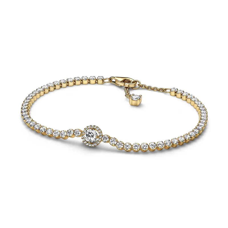 Pandora Sparkling Halo Tennis Bracelet 569416C01-20