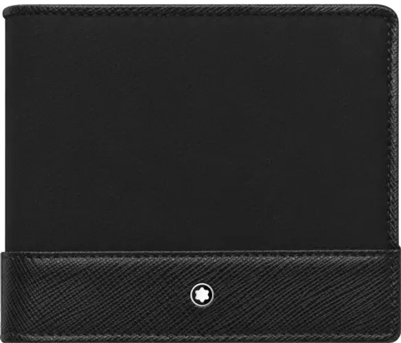 Image Montblanc Sartorial Jet Wallet 4CC with Coin Case Blk
