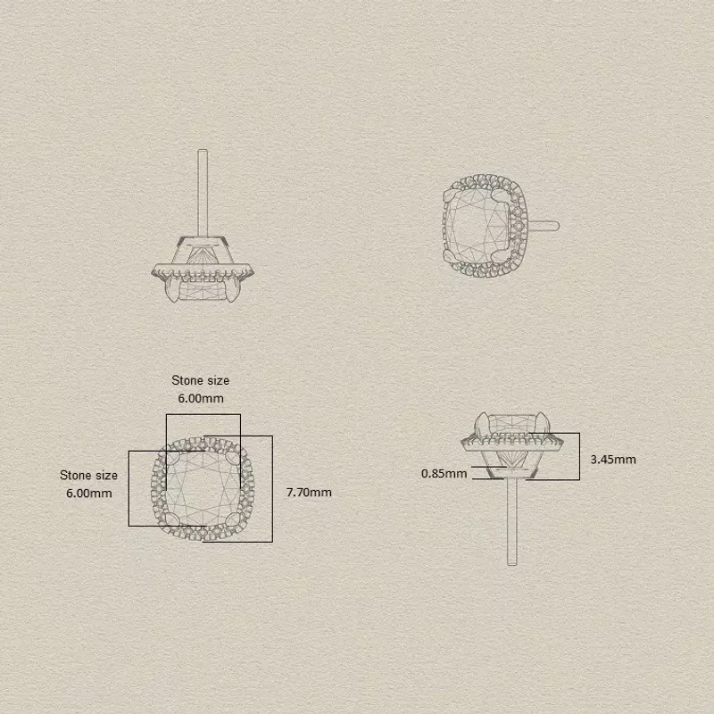 Marcolino Brincos com Ametistas F8949