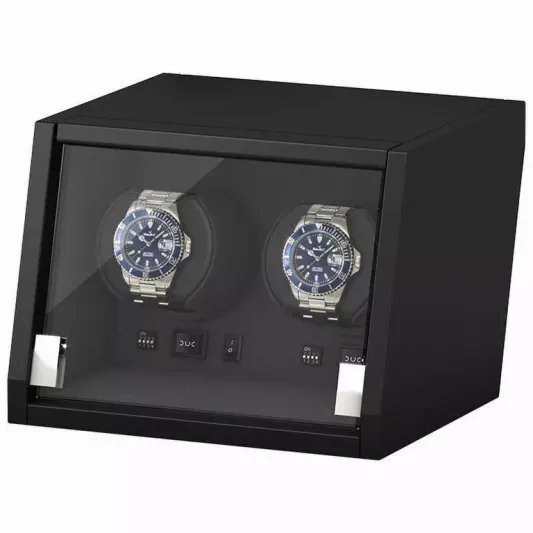 Boxy Stackable Black 2 Watches Winder 038103