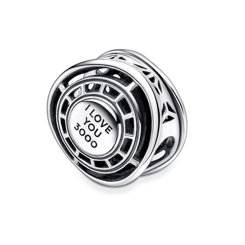 Pandora Marvel Arc Reactor sterling silver charm with blue enamel 790788C01