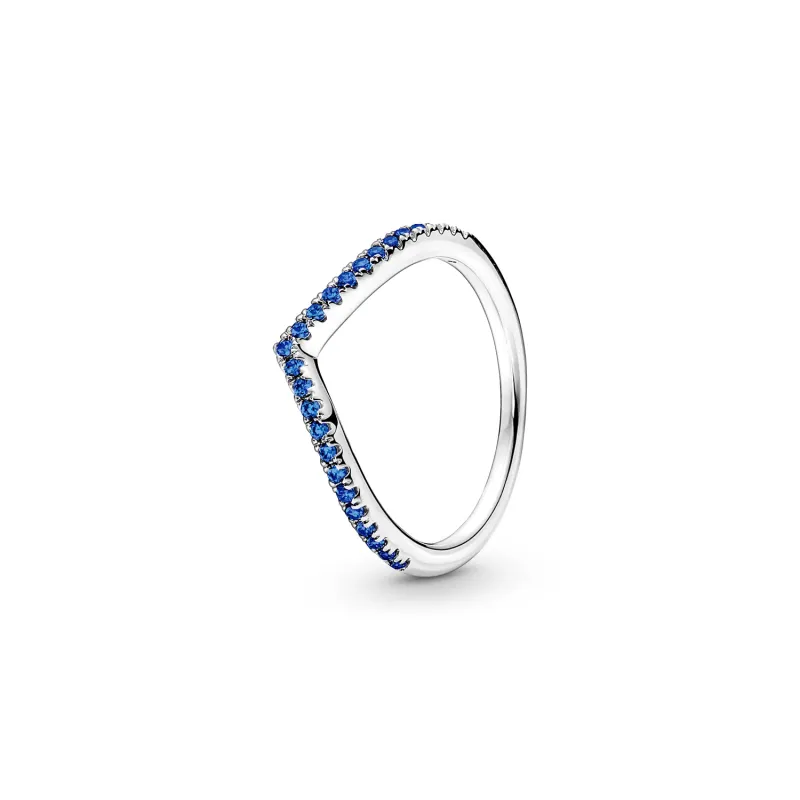 Pandora Anel Timeless Wish Sparkling Azul 196316C02-56