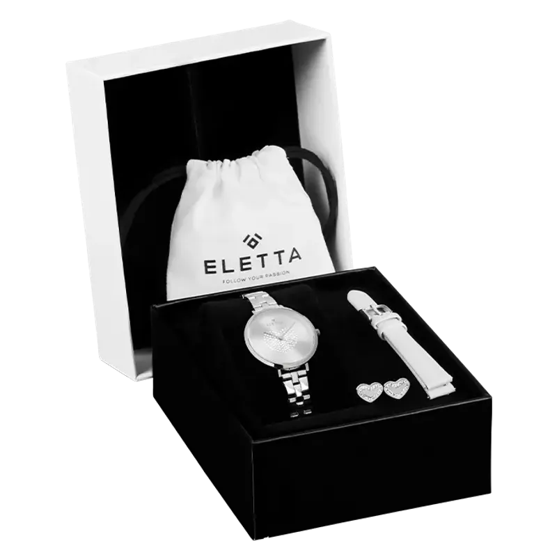 Eletta Set Relógio Hearts/Brincos E2634SHEP87.BOX
