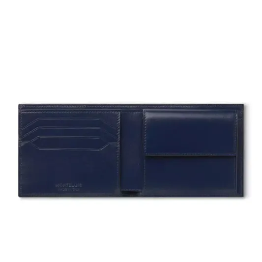Montblanc Meisterstück Wallet 4cc Coin Case ink blue 131934
