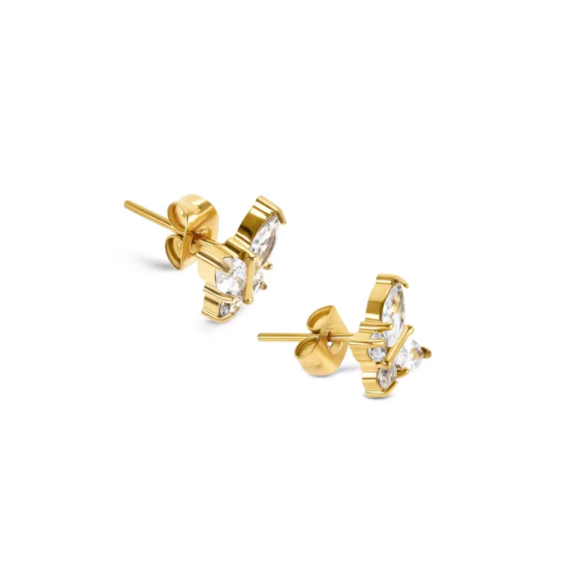 One Butterfly Crystal Earrings OJBE03G