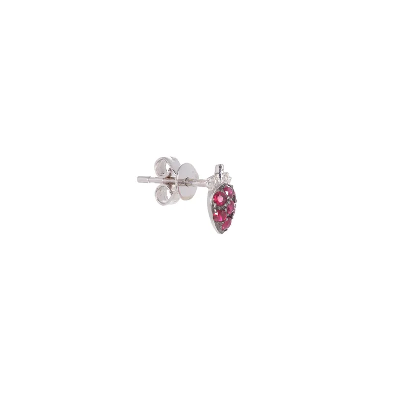 Marcolino Brincos Morangos com Diamantes e Rubis O173RU