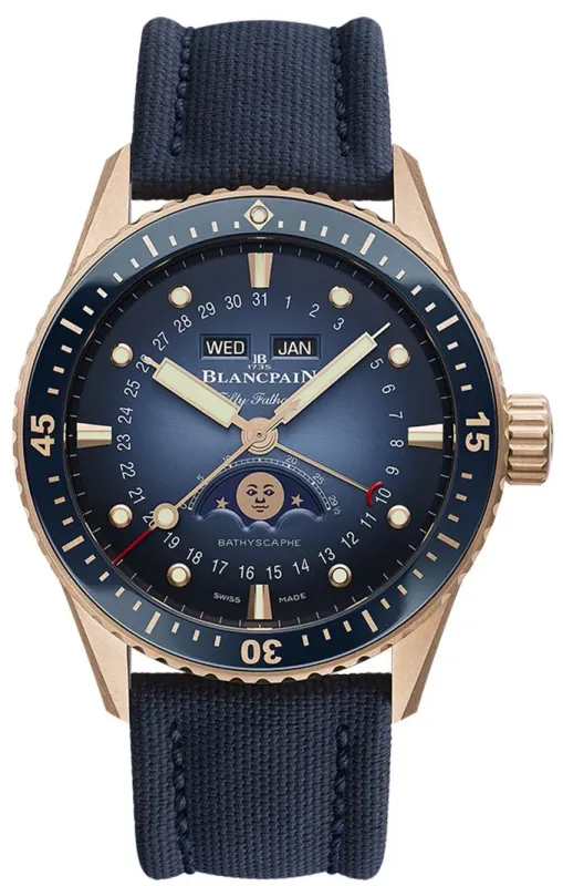 Blancpain Blancpain Fifty Fathoms Bathyscaphe Calendário 5054-3640-O52B